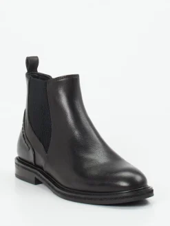 – Chelsea-Stiefelette aus Kalbleder-Maripé New