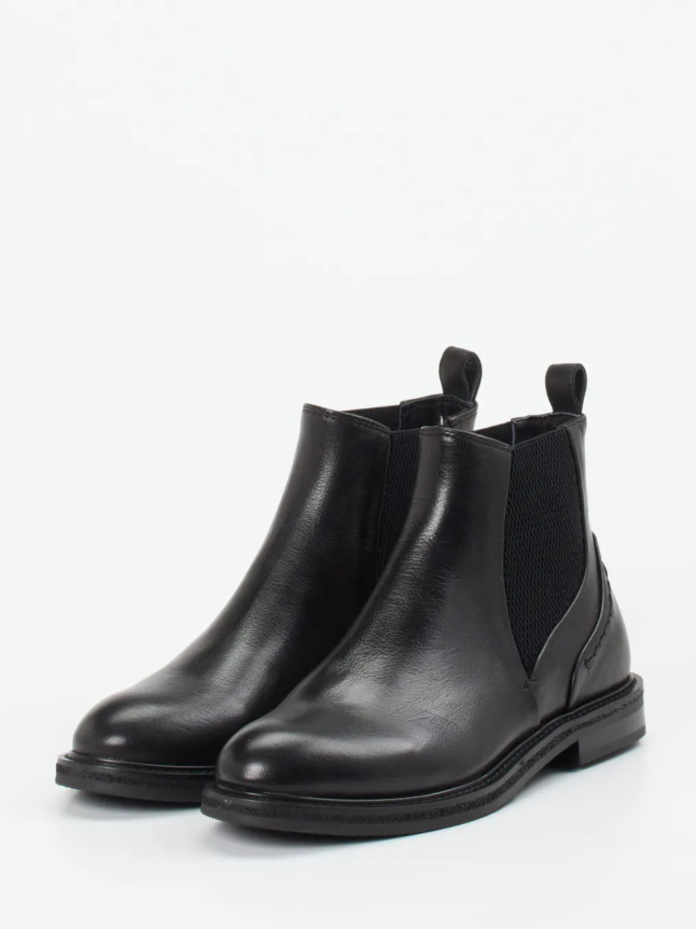 – Chelsea-Stiefelette aus Kalbleder-Maripé New