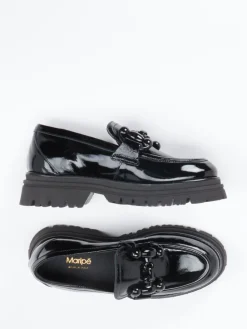 – Chunky Loafer aus Lackleder-Maripé Discount