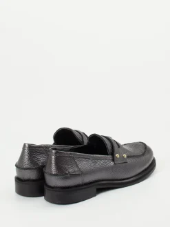 – Loafer aus Kalbleder in Graphit-Maripé New
