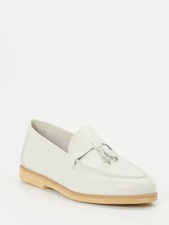 – Loafer aus Kalbleder in Offwhite-Maripé New