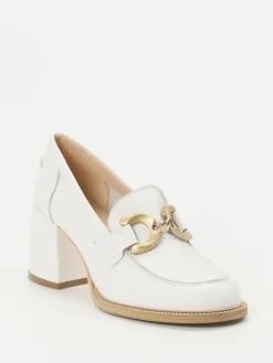 – Loafer aus Kalbleder in Offwhite-Maripé Hot