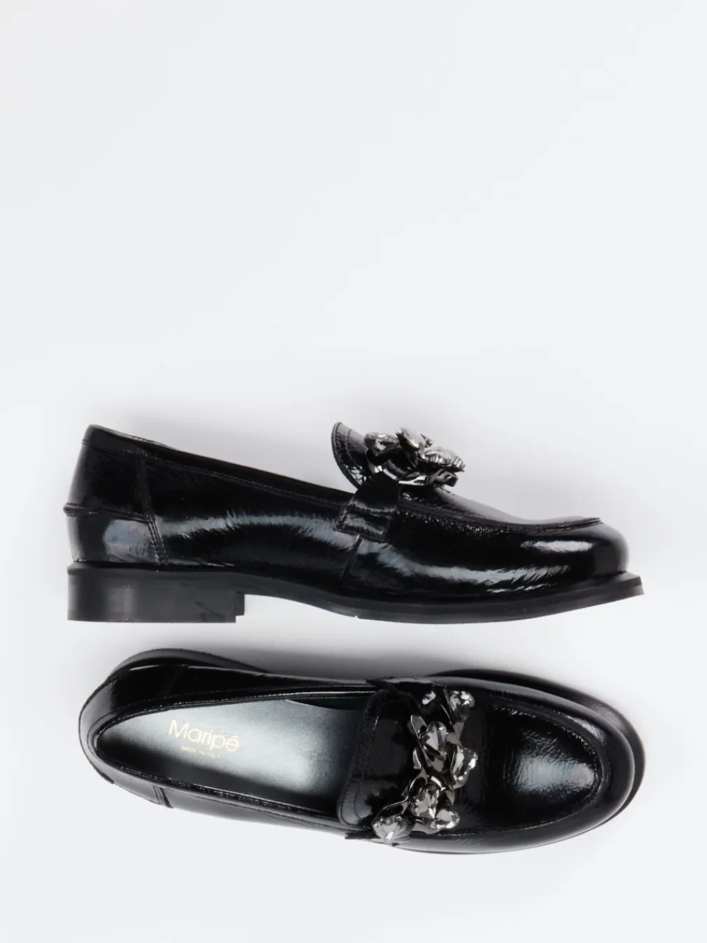 – Loafer aus Lackleder in glanz-Maripé Sale