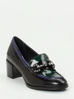 – Loafer aus Lackleder mit Steinbesatz-Maripé Outlet