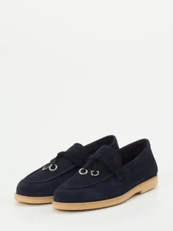 – Loafer aus Veloursleder Dunkel-Maripé Outlet