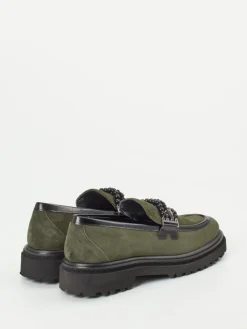 – Loafer aus Veloursleder in Oliv-Maripé Outlet