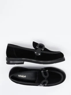 – Loafer aus Veloursleder-Maripé New