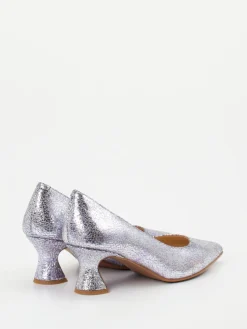 – Pumps aus Metallicleder in Craquelé-Optik-Maripé