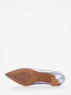 – Pumps aus Metallicleder in Craquelé-Optik-Maripé