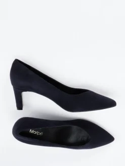 – Pumps aus Veloursleder dunkel-Maripé New