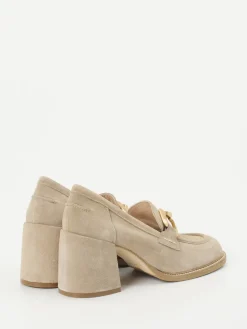 – Pumps aus Veloursleder in Beige-Maripé Outlet