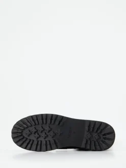 – Schnürboots aus Veloursleder-Maripé