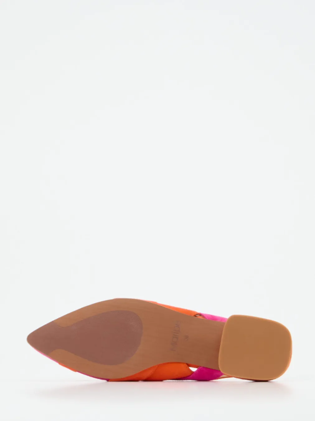 – Slingback-Ballerinas aus Veloursleder pink-orange-Maripé Clearance