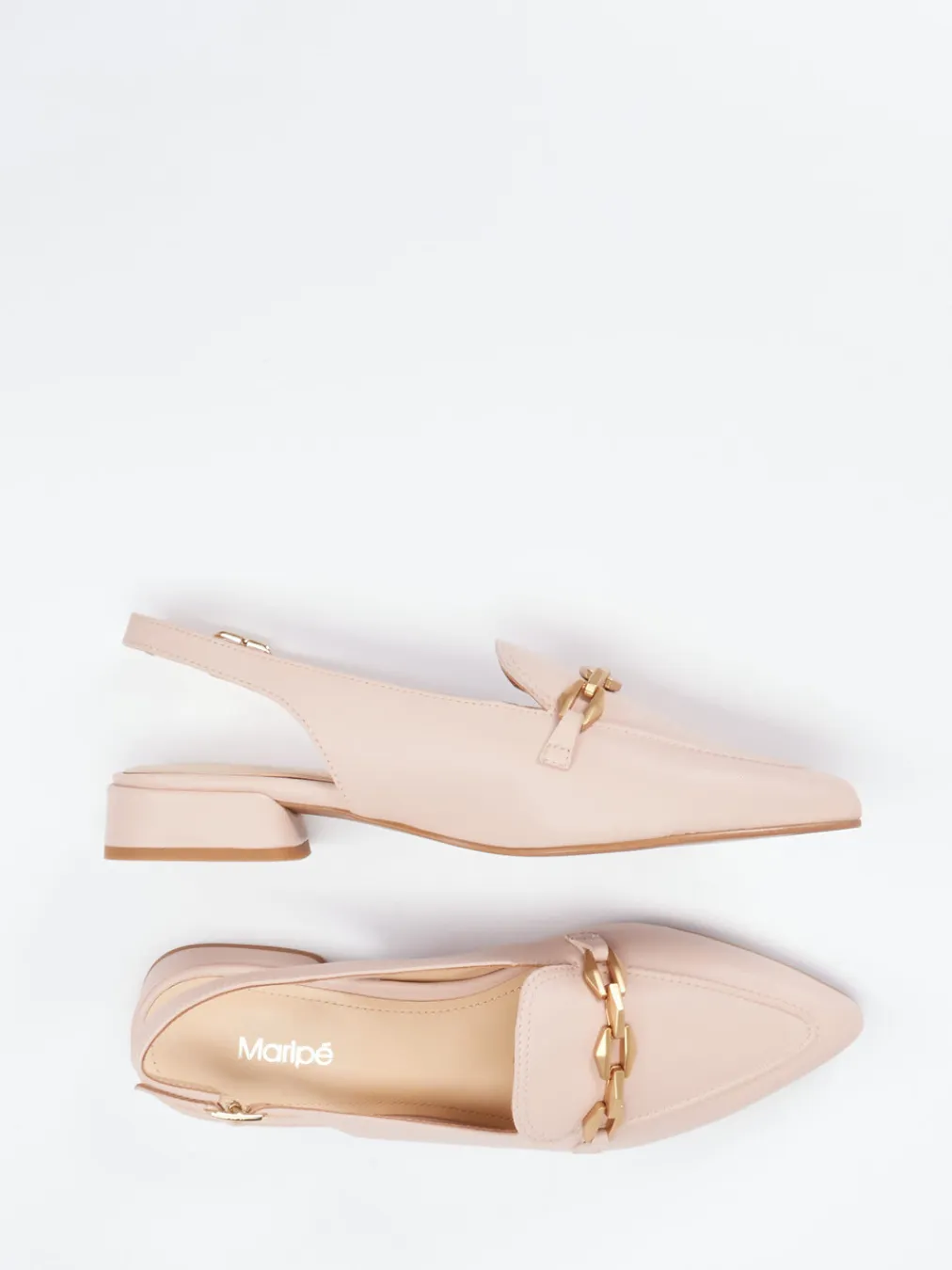– Slingback-Loafer aus Lammleder in Rosé-Maripé Online