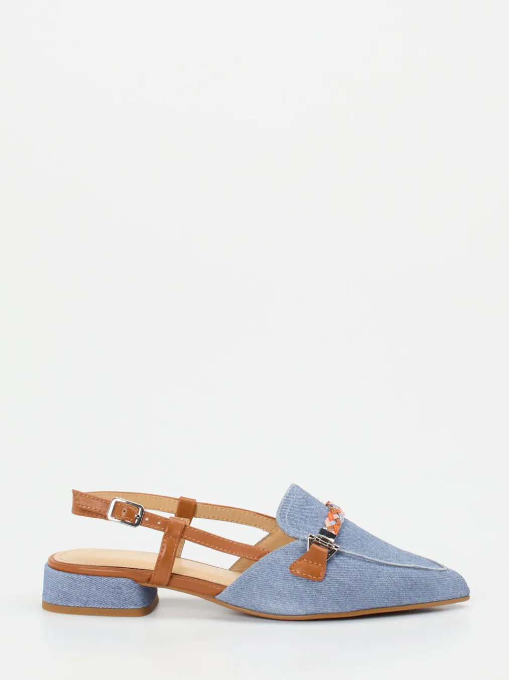– Slingback-Loafer aus Veloursleder jeans-Maripé Online