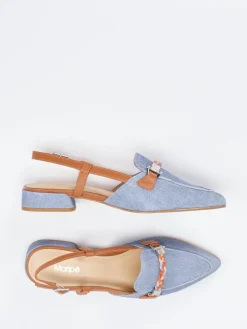 – Slingback-Loafer aus Veloursleder jeans-Maripé Online