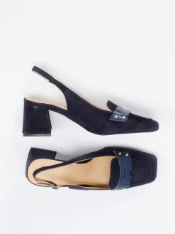– Slingback-Pumps aus Veloursleder-Maripé Best