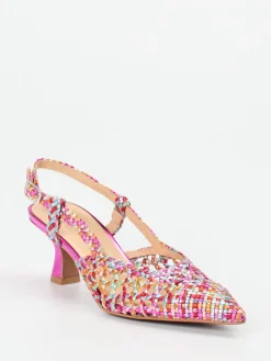 – Slingpumps aus Metallicleder color-Maripé New