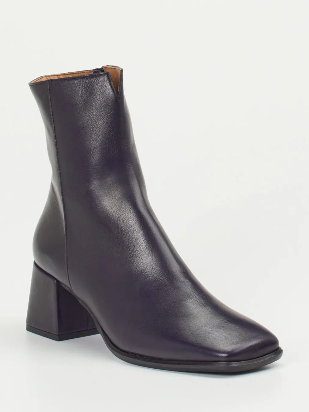 – Stiefeletten aus Kalbleder in Tiefviolett-Maripé Online