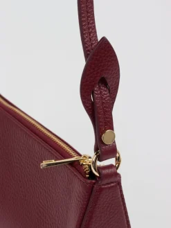 – Baguette-Bag aus Kalbleder wein-Marlon Firenze Online