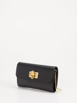 – Clutch aus Kalbleder mit Bambusverschluss-Marlon Firenze Best