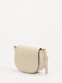 – Crossbody Bag aus Kalbleder cremeweiß-Marlon Firenze Sale