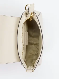 – Crossbody Bag aus Kalbleder cremeweiß-Marlon Firenze Sale