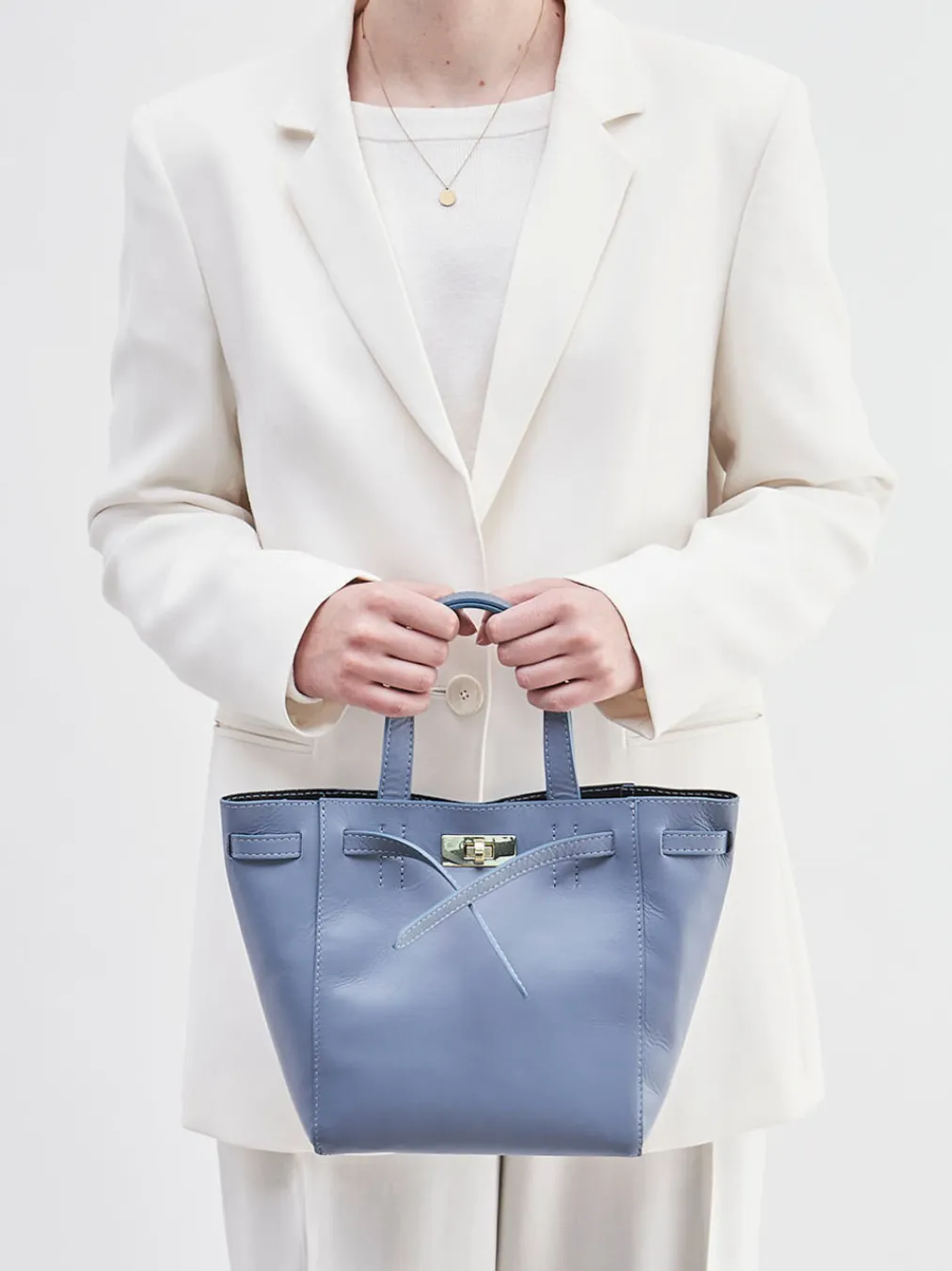 – Handtasche aus Lammleder tauben-Marlon Firenze Clearance