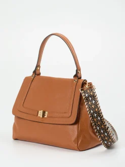 – Handtasche aus Lammleder Cognac-Marlon Firenze Discount