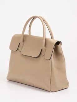 – Henkeltasche aus Kalbleder Beige-Marlon Firenze Clearance