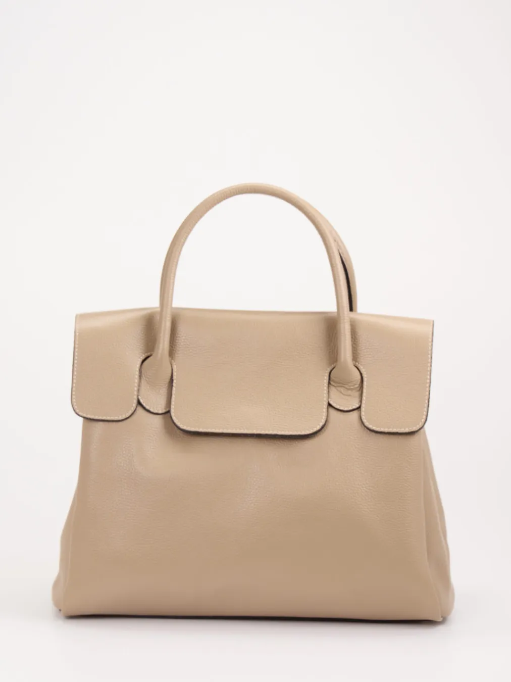 – Henkeltasche aus Kalbleder Beige-Marlon Firenze Clearance