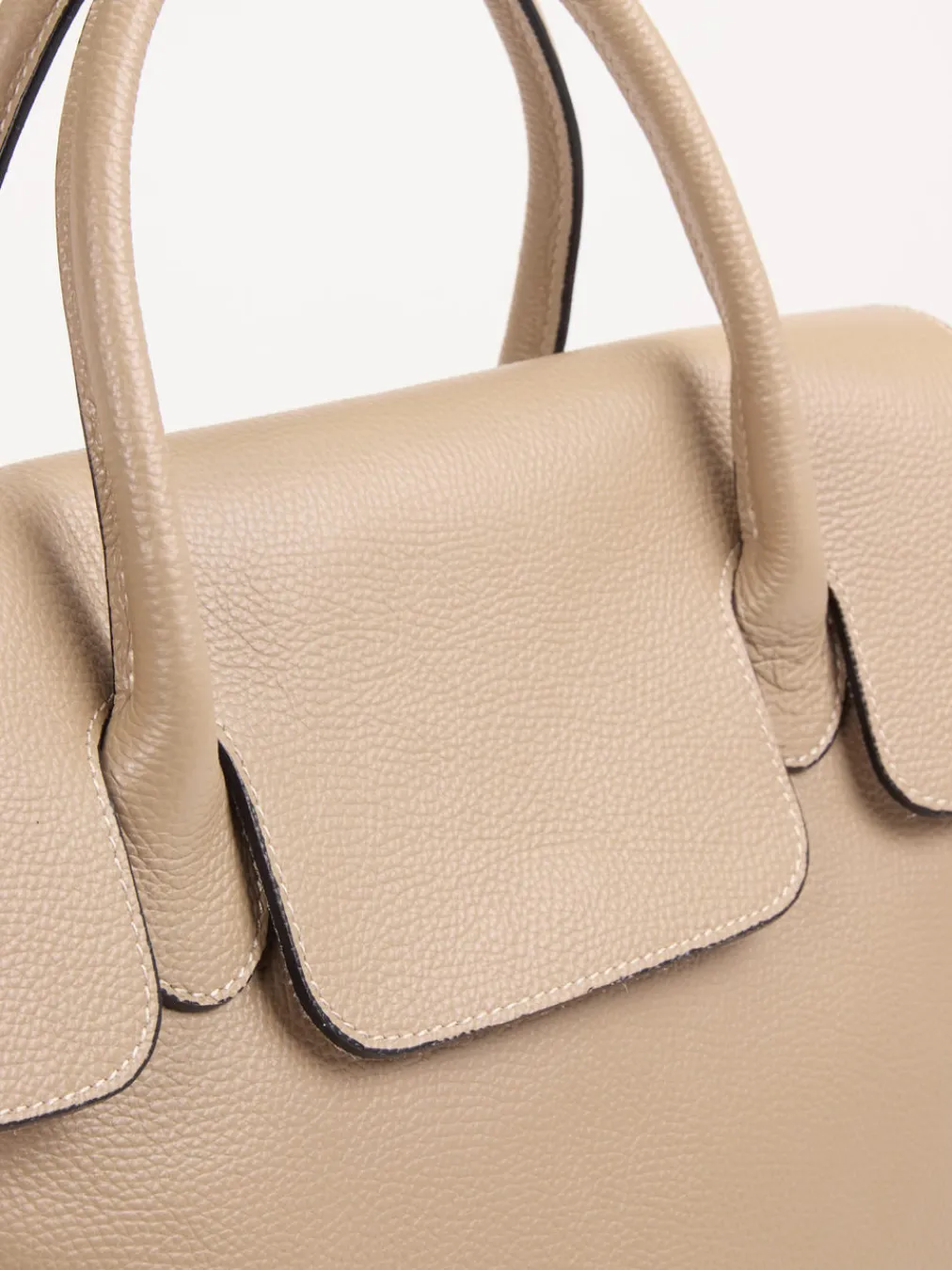 – Henkeltasche aus Kalbleder Beige-Marlon Firenze Clearance