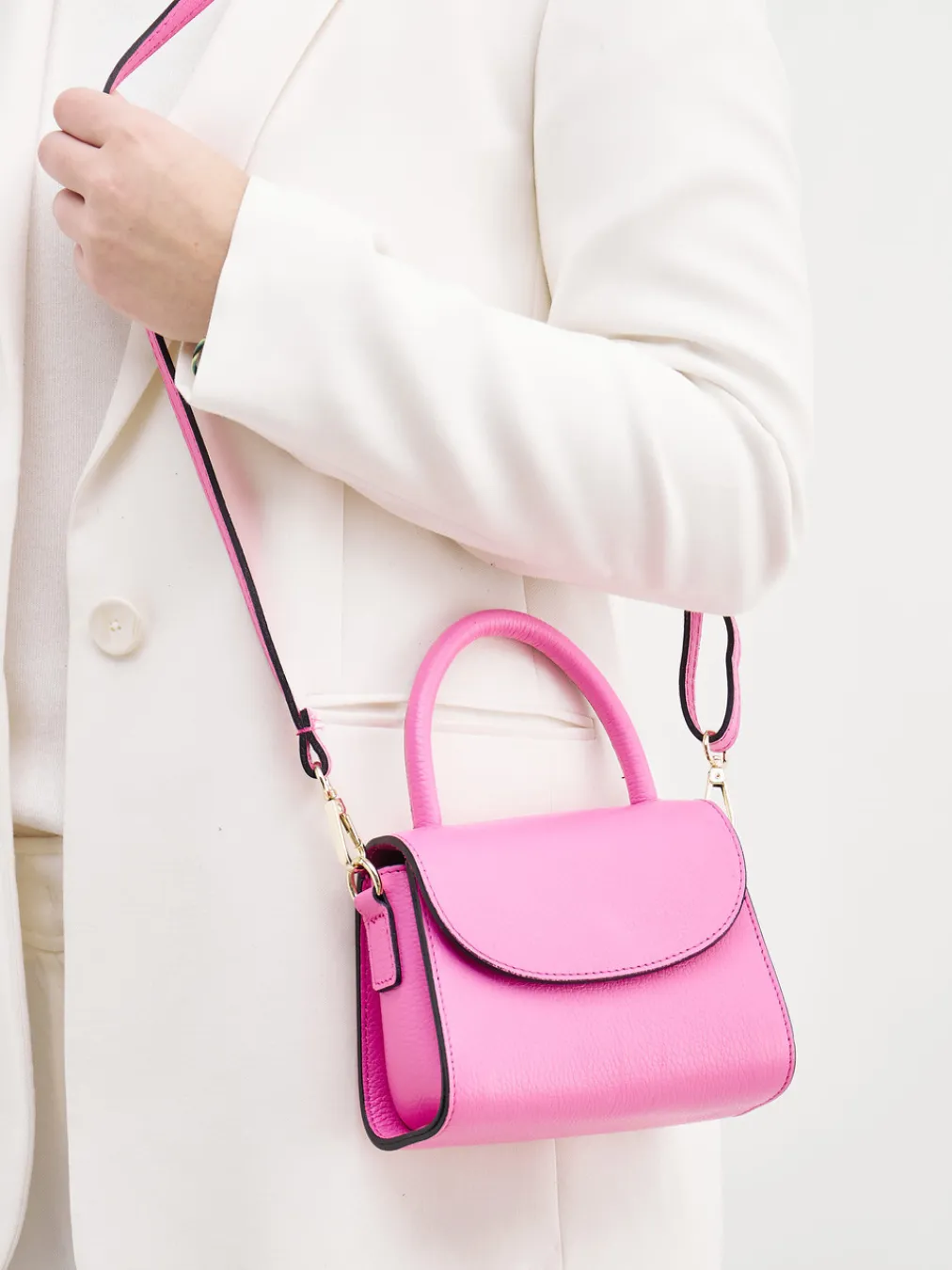 – Mini Bag aus Kalbleder Knall-Marlon Firenze Hot