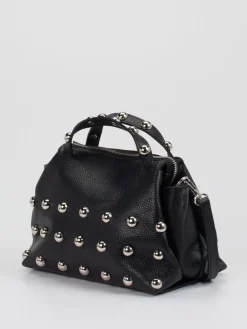 – Mini Bag aus Leder mit Nietenbesatz-Marlon Firenze New