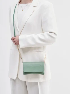 – Mini Bag aus Kalbleder Salbei-Marlon Firenze New