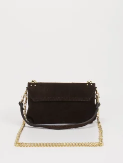 – Mini-Bag aus Kalbleder Dunkel-Marlon Firenze New