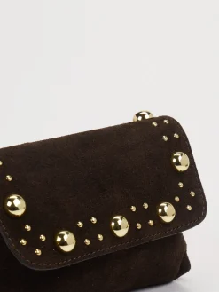 – Mini-Bag aus Kalbleder Dunkel-Marlon Firenze New