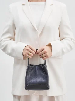 – Minitasche aus Kalbleder Dunkel-Marlon Firenze Hot