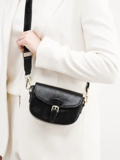 – Minitasche aus Metallicleder-Marlon Firenze