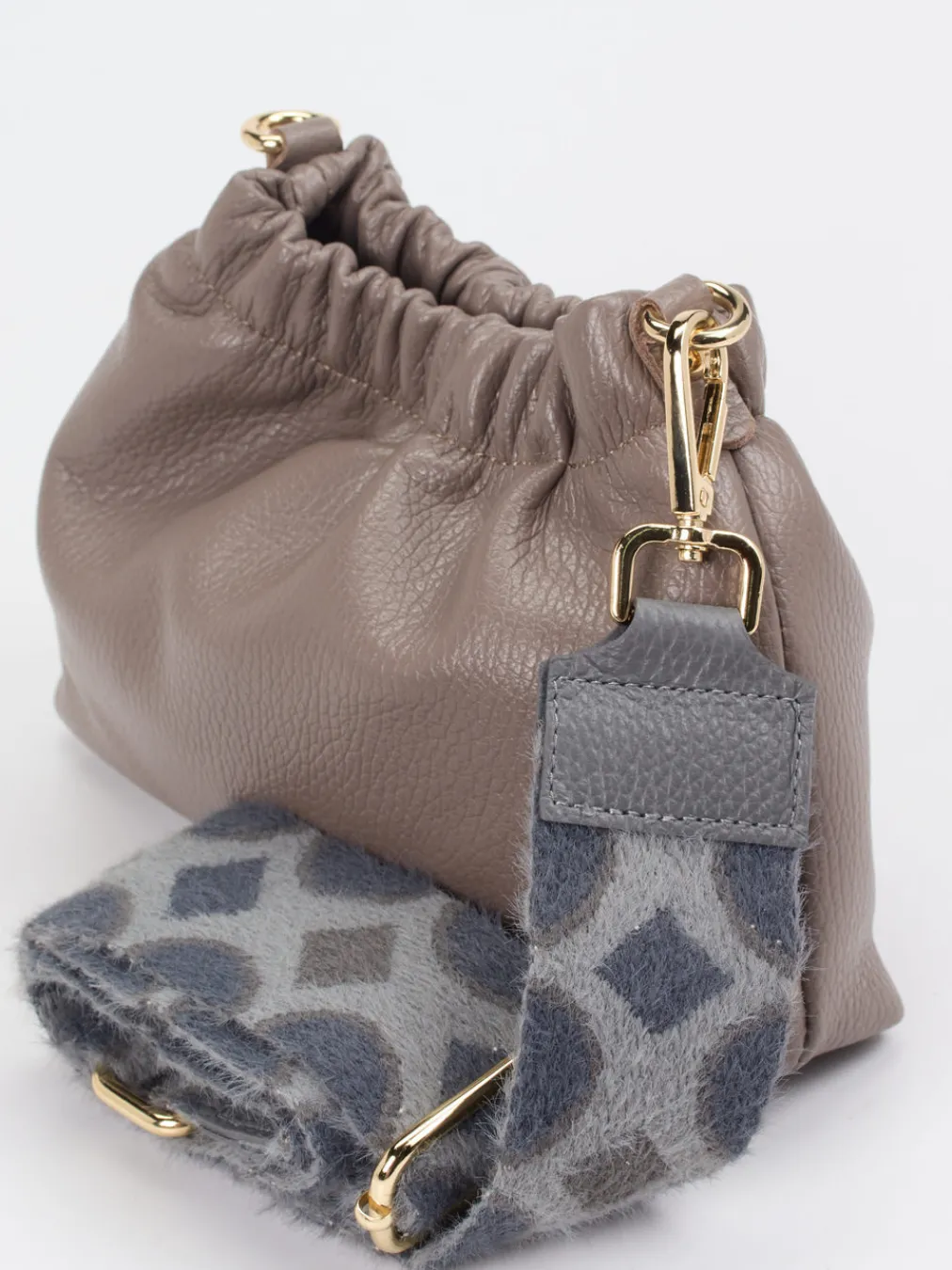 – Minitasche aus Kalbleder in Taupe-Marlon Firenze Outlet