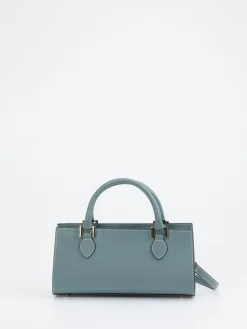 – Schultertasche aus Kalbleder grau-Marlon Firenze Best