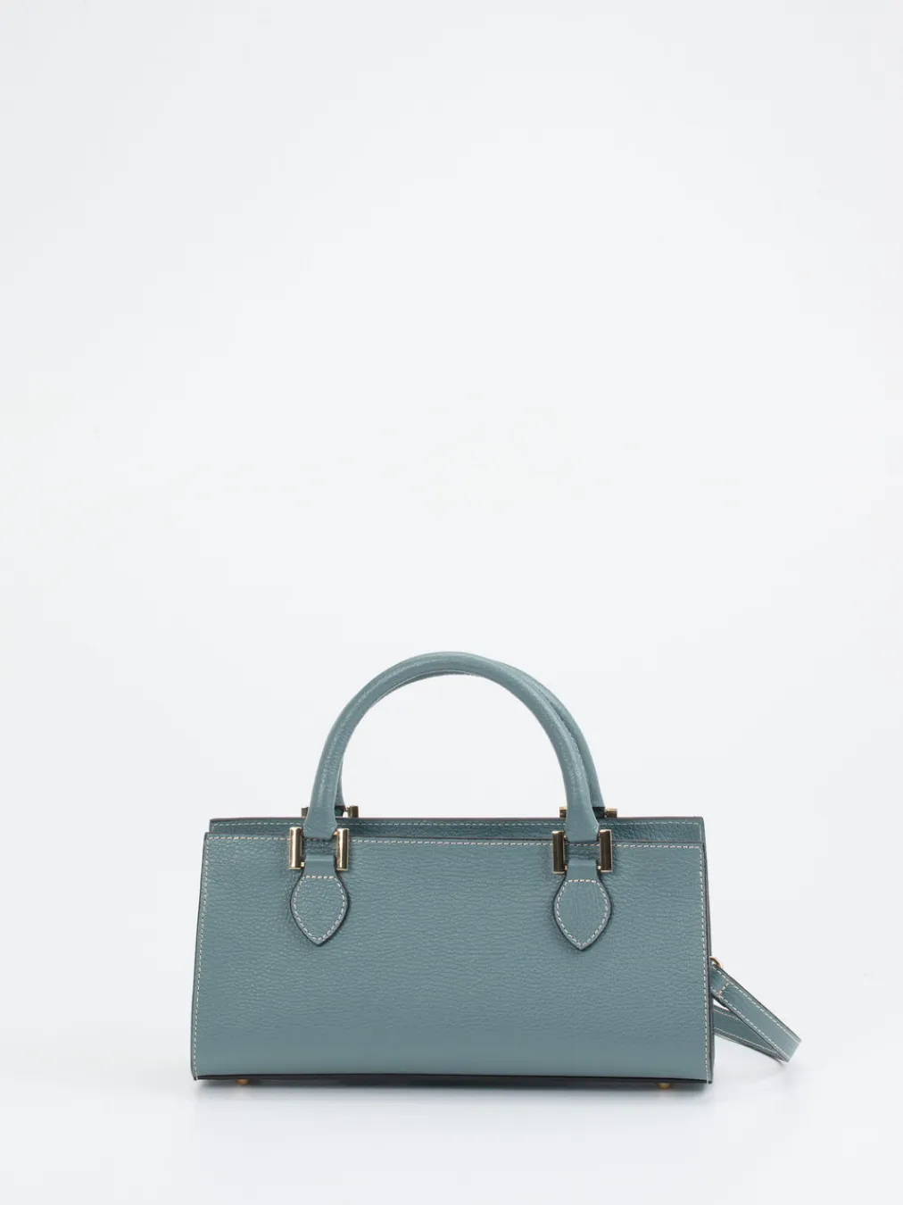 – Schultertasche aus Kalbleder grau-Marlon Firenze Best