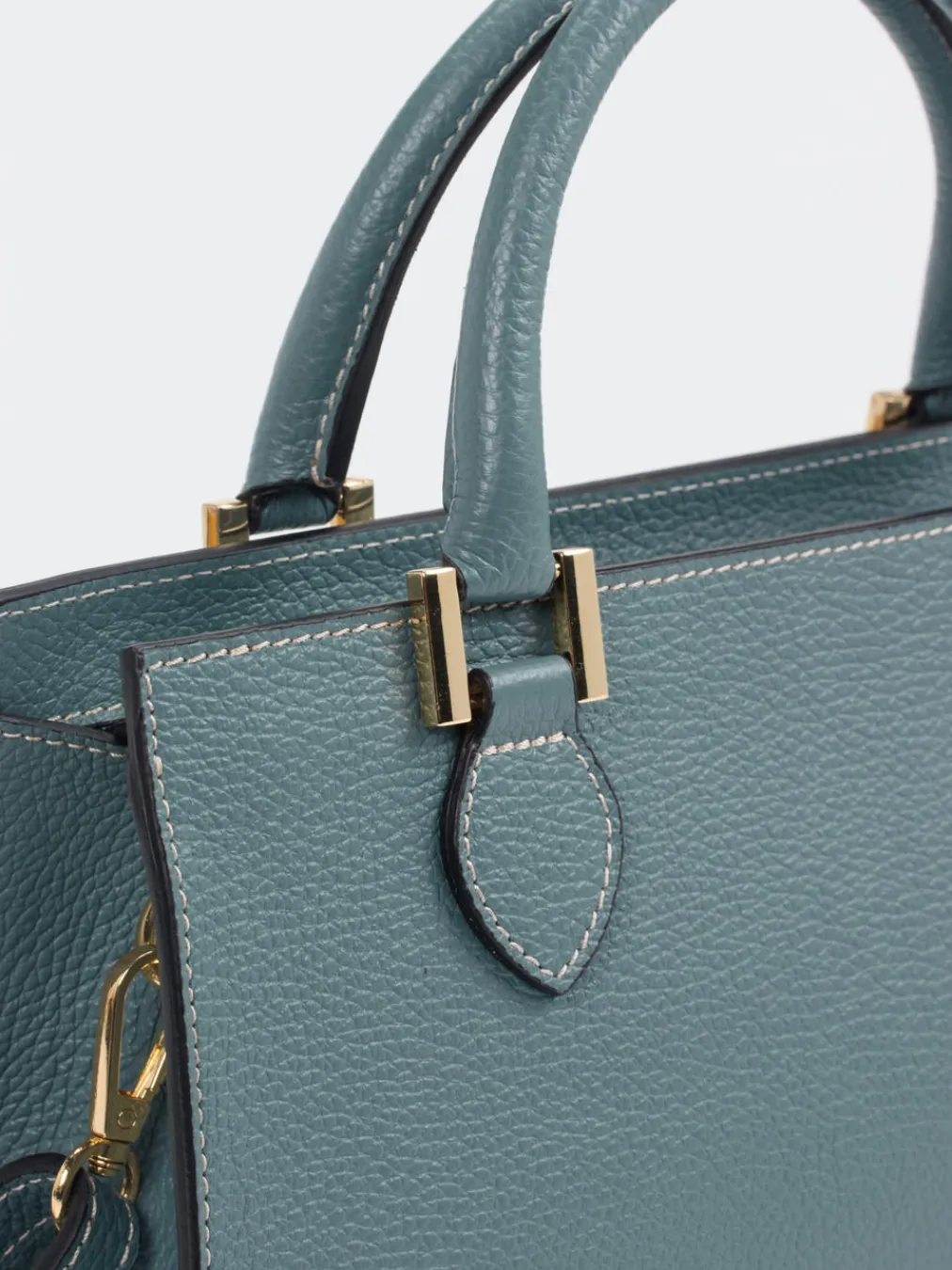 – Schultertasche aus Kalbleder grau-Marlon Firenze Best