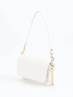 – Schultertasche aus Kalbleder Offwhite-Marlon Firenze Clearance