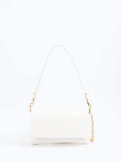 – Schultertasche aus Kalbleder Offwhite-Marlon Firenze Clearance