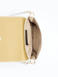 – Schultertasche aus Kalbleder Offwhite-Marlon Firenze Clearance