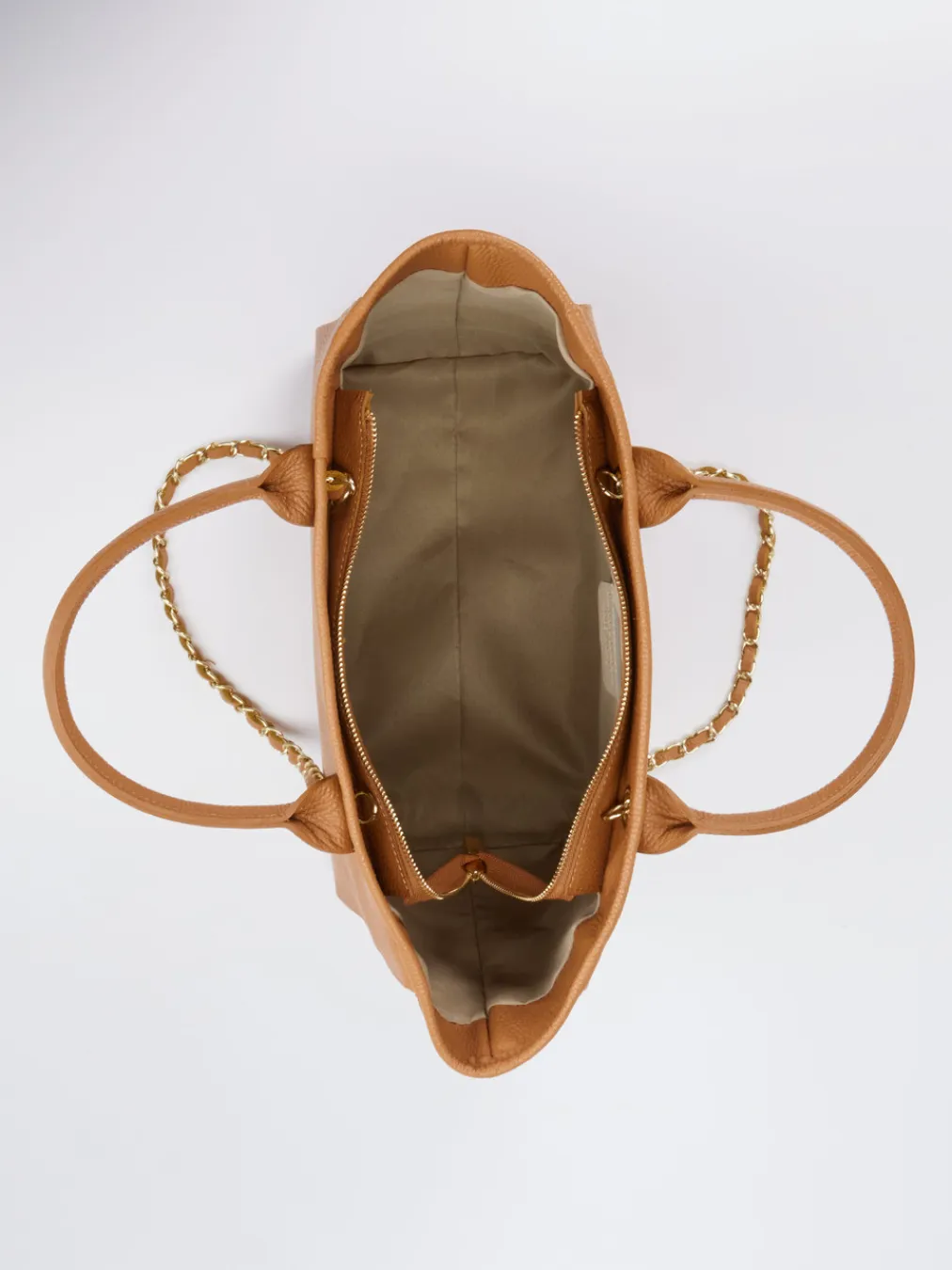 – Shopper aus Kalbleder Cognac-Marlon Firenze Hot