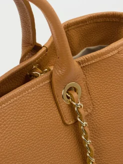 – Shopper aus Kalbleder Cognac-Marlon Firenze Hot