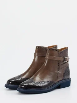 Melvin & Hamilton – Brogue-Stiefelette aus Kalbleder-Melvin u0026 Hamilton Clearance