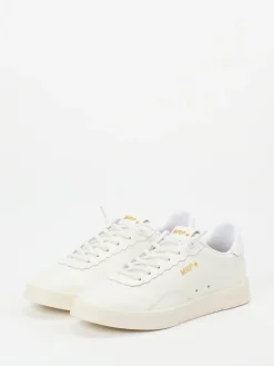 – Low-Top Sneaker aus Kalbleder Offwhite-MRP
